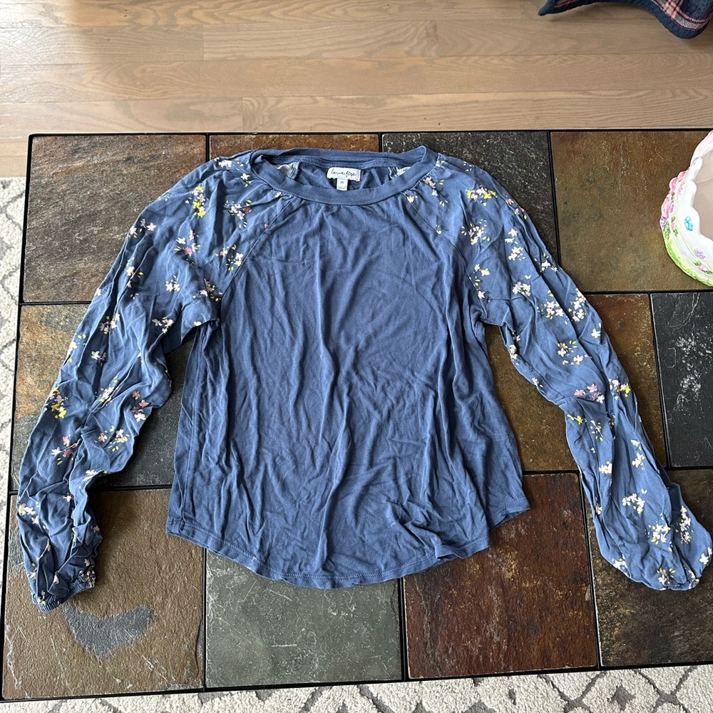 Juniors silver blue dress up shirt